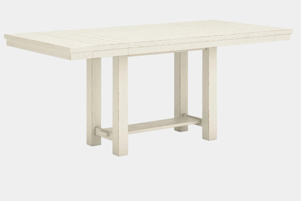 ROBBINS11:Robbinsdale Counter Height Dining Table & 4 Stools & Bench, Angled