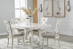 ROBBINS05:Robbinsdale Dining Table & 4 Chairs, Styled