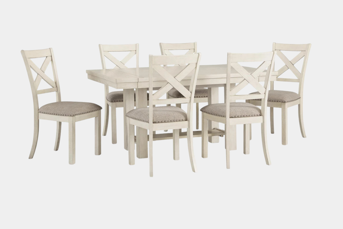 ROBBINS07:Robbinsdale Dining Table & 6 Chairs, 