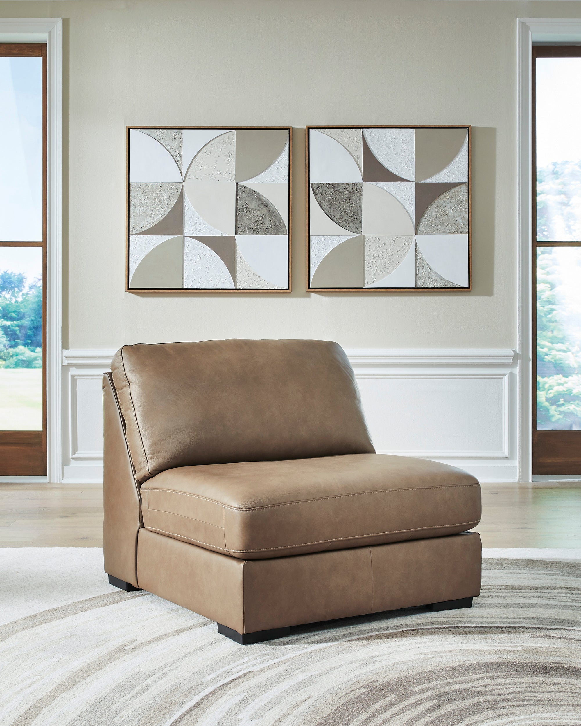 425164710:Sahara Armless Chair, Styled