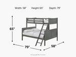SAMIGRY02:Sami Bunk Bed, 