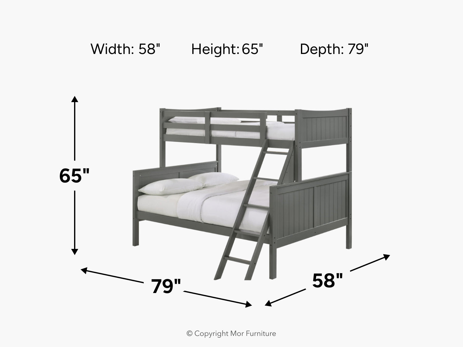 SAMIGRY02:Sami Bunk Bed, 