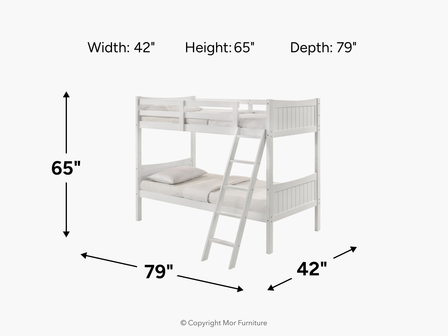 SAMIWHT01:Sami Bunk Bed, 