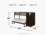 SAMIBRN05:Sami Bunk Bed With Storage Steps, 
