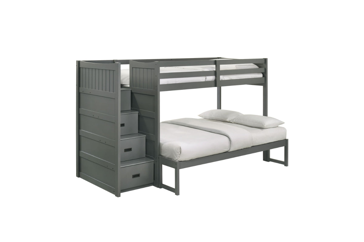 SAMIGRY06:Sami Bunk Bed With Storage Ste, AngledAngle