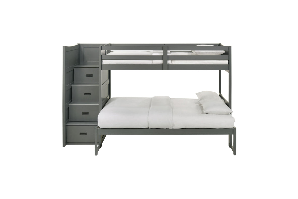 SAMIGRY06:Sami Bunk Bed With Storage Ste, Front