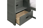 SAMIGRY06:Sami Bunk Bed With Storage Ste, Open