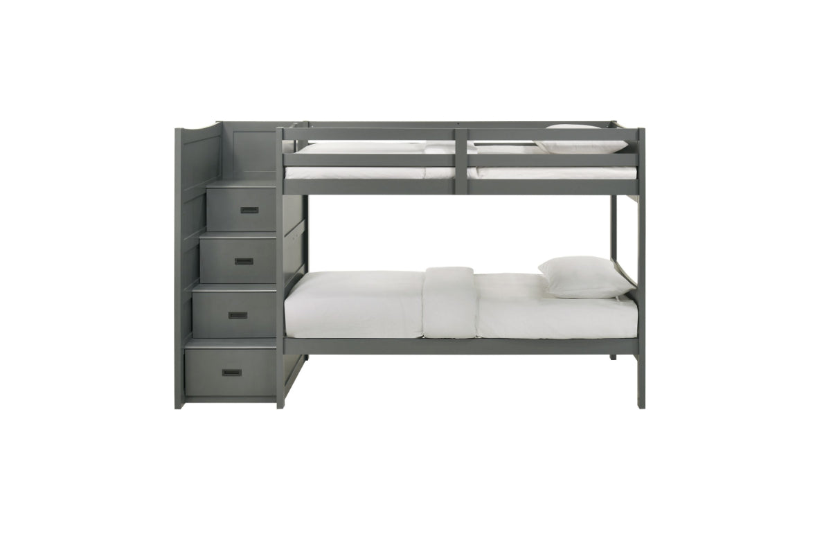 SAMIGRY04:Sami Bunk Bed With Storage Ste, Front