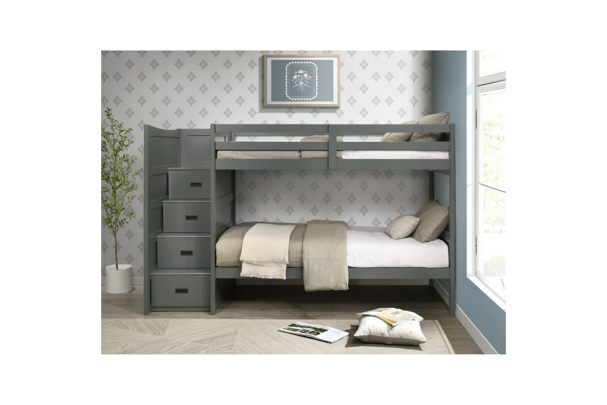SAMIGRY04:Sami Bunk Bed With Storage Ste, Styled