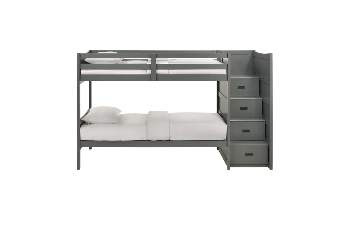 SAMIGRY03:Sami Bunk Bed With Storage Ste, Front