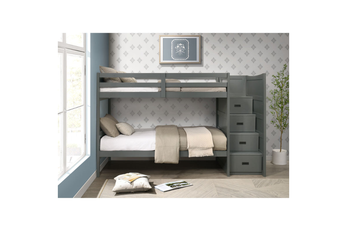 SAMIGRY03:Sami Bunk Bed With Storage Ste, Styled