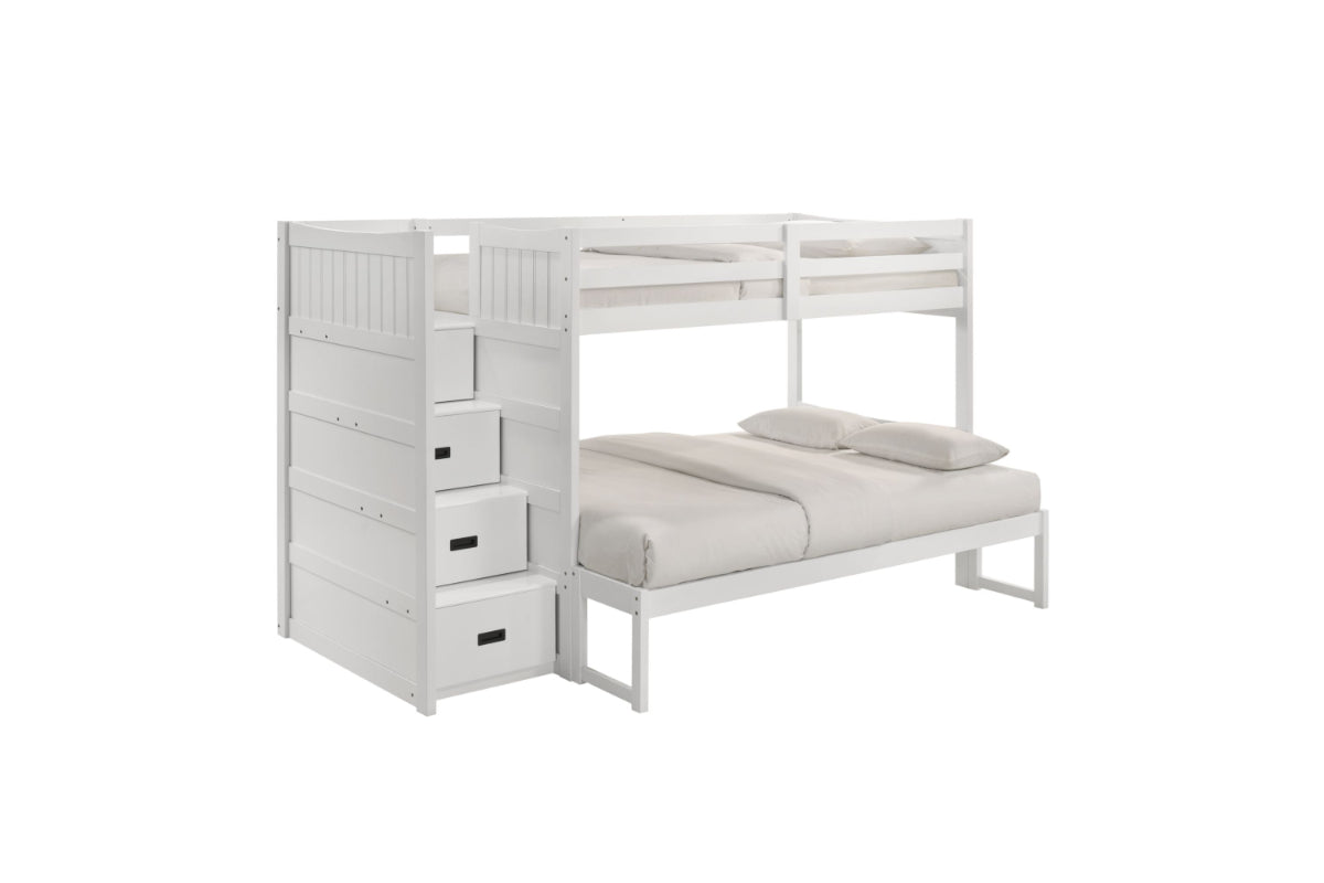 SAMIWHT06:Sami Bunk Bed With Storage Ste, AngledAngle