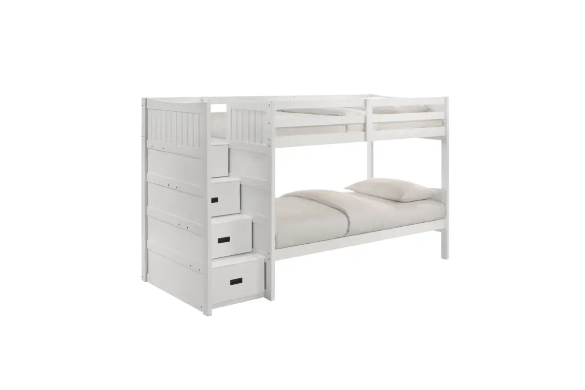SAMIWHT04:Sami Bunk Bed With Storage Ste, AngledAngle