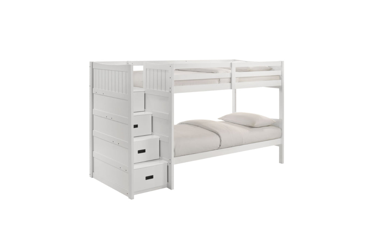 SAMIWHT04:Sami Bunk Bed With Storage Ste, AngledAngle