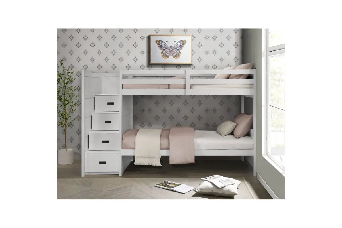 SAMIWHT04:Sami Bunk Bed With Storage Ste, Styled