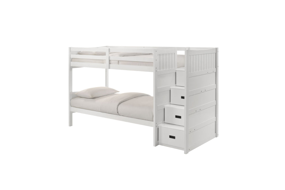 SAMIWHT03:Sami Bunk Bed With Storage Ste, AngledAngle