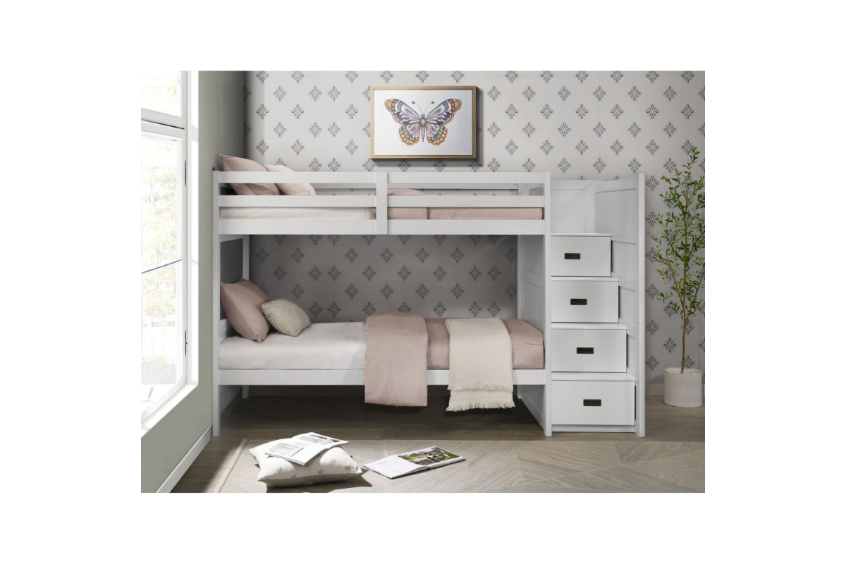 SAMIWHT03:Sami Bunk Bed With Storage Ste, Styled