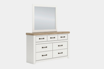 SAVONPO09:Savonport Storage Bed & Dresser & Mirror & Nightstand, Angled