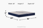 514338915:Sealy 5 Inch Flat Foundation Flat Foundation,