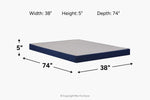 828849019:Sealy 5 Inch Flat Foundation Flat Foundation,