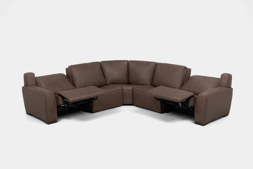 SEDONA000:Sedona 5 Piece 2 Power Sectional,  ReclinedAngled