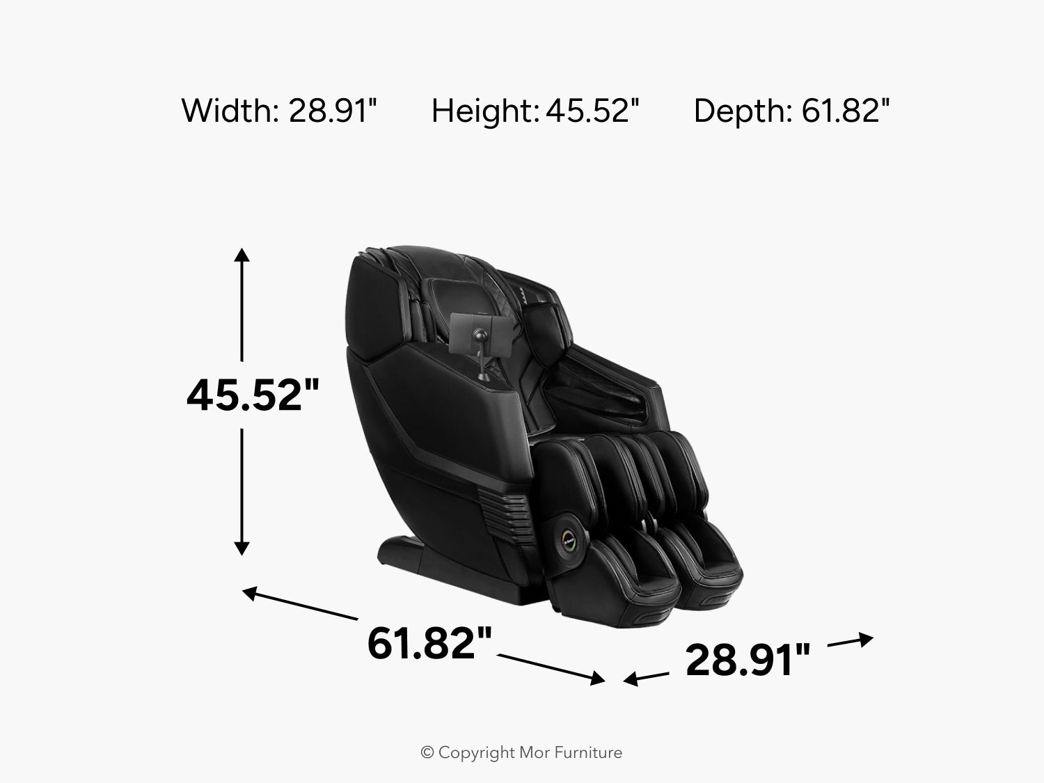 182568125:Aront Sentio Pro Stretch Massage Chair, 