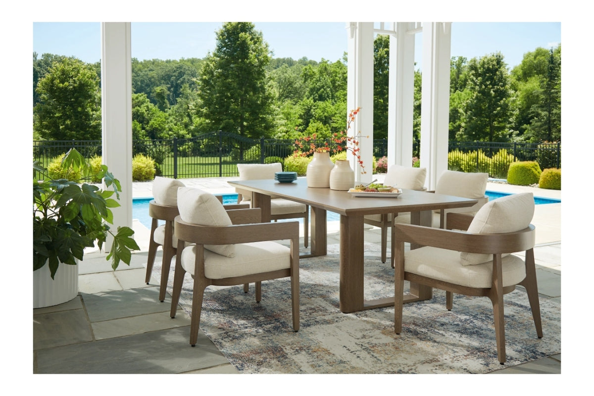 SERENE204:Serene Bay Outdoor Dining Tabl, Styled