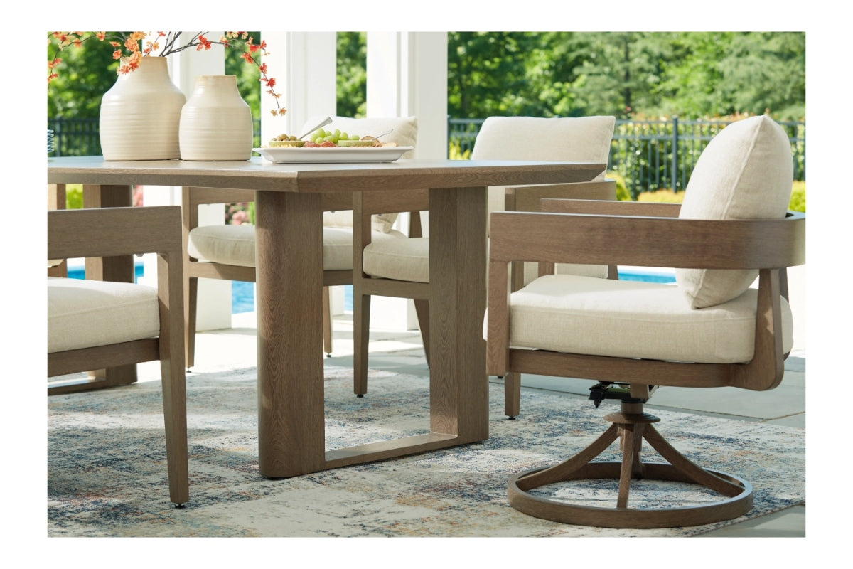SERENE205:Serene Bay Outdoor Dining Tabl, Styled