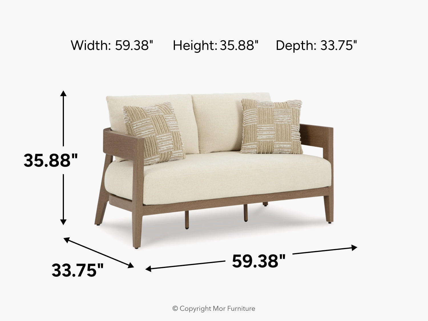 936586772:Serene Bay Outdoor Loveseat, 