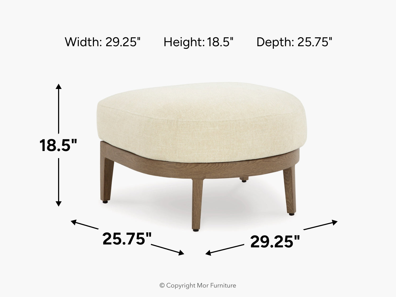 623252378:Serene Bay Outdoor Ottoman, 
