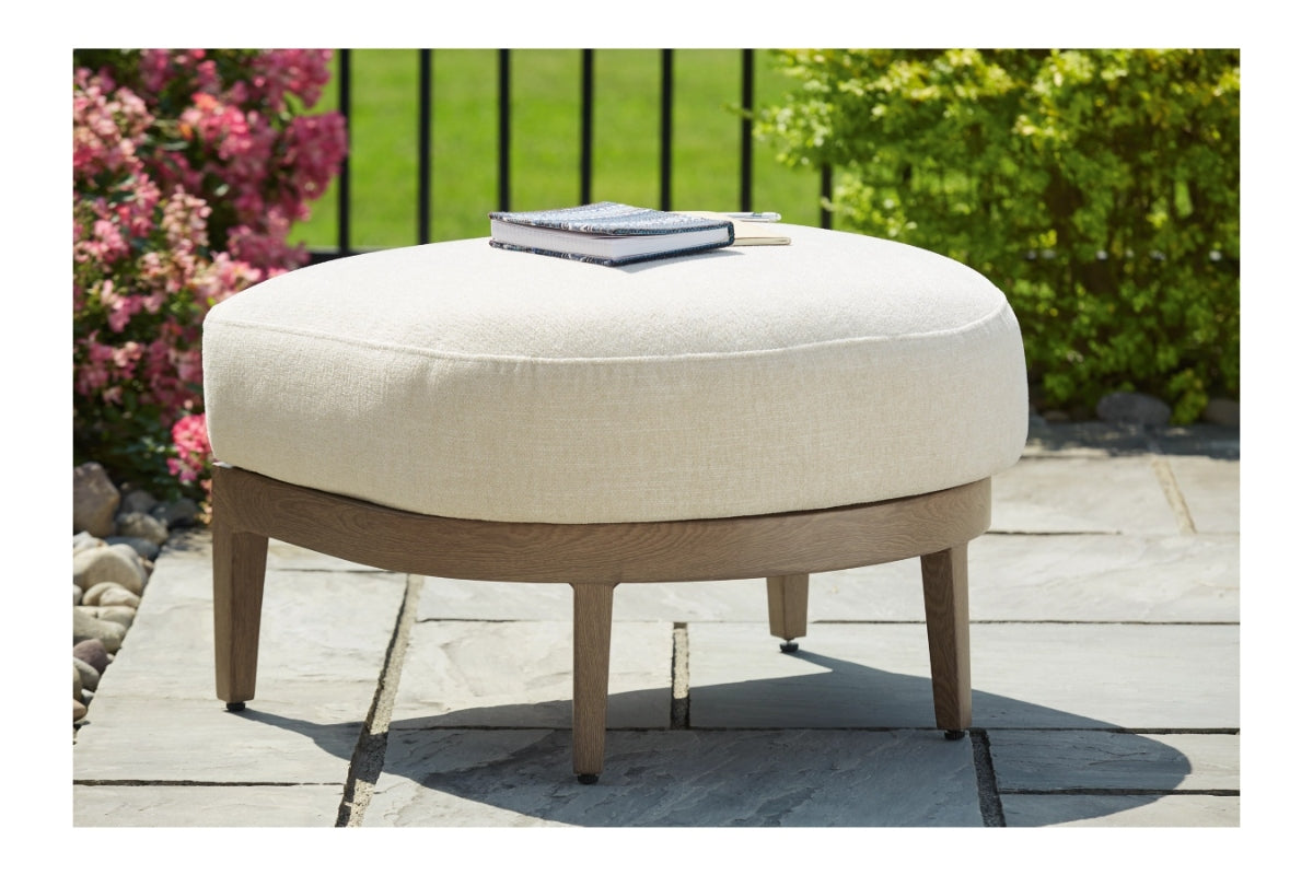 623252378:Serene Bay Outdoor Ottoman, Styled