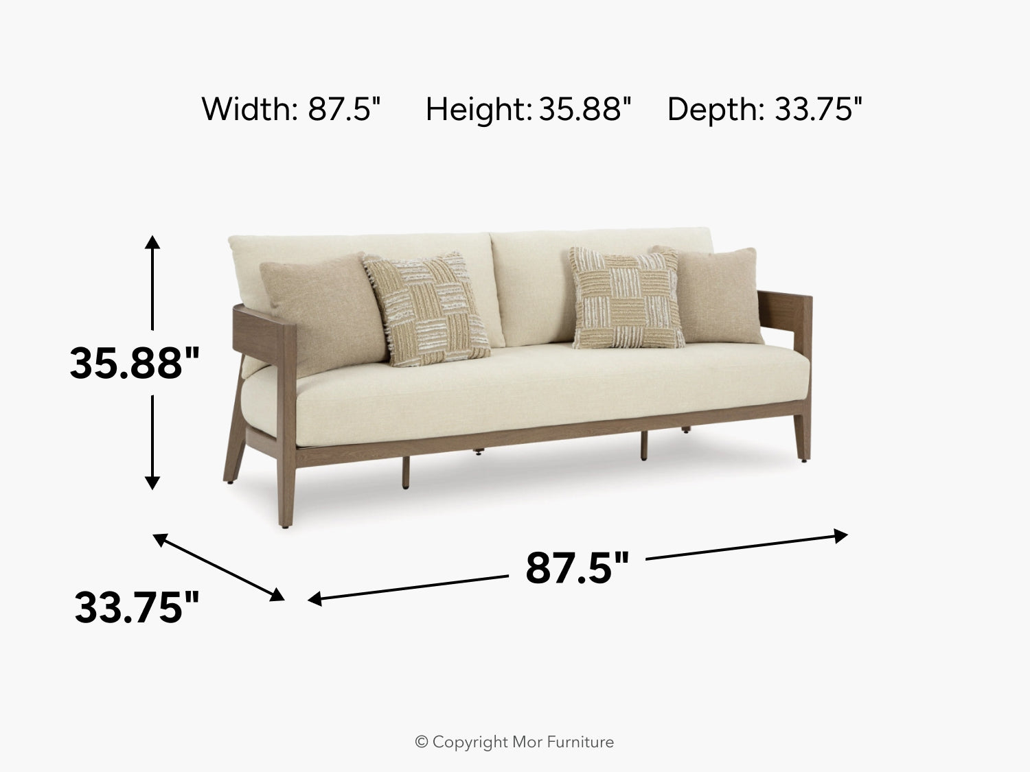 221148801:Serene Bay Outdoor Sofa, 