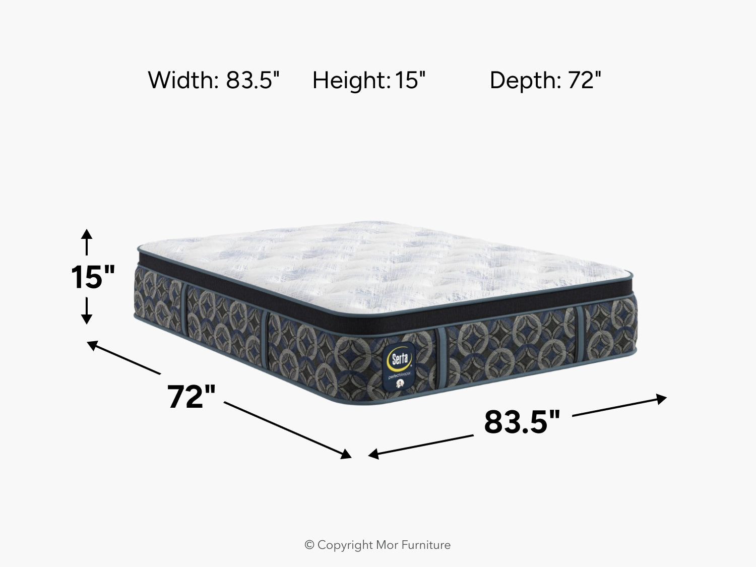 413734928:Serta Perfect Sleeper Cascade Range Pillow Top Mattress, 