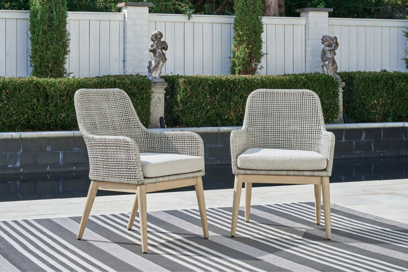 095847785:Seton Creek Patio Arm Chair, Styled