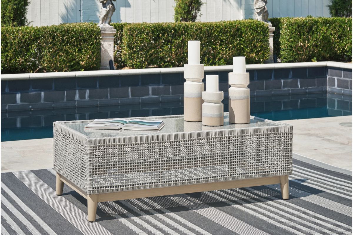 813183477:Seton Creek Patio Coffee Table, Styled