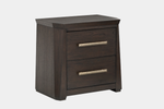 SHELBB006:Shelby Upholstered Bed & Dresser & Mirror & Nightstand, Angled