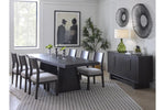 SHELBY020:Shelby Trestle Dining Table & , Side