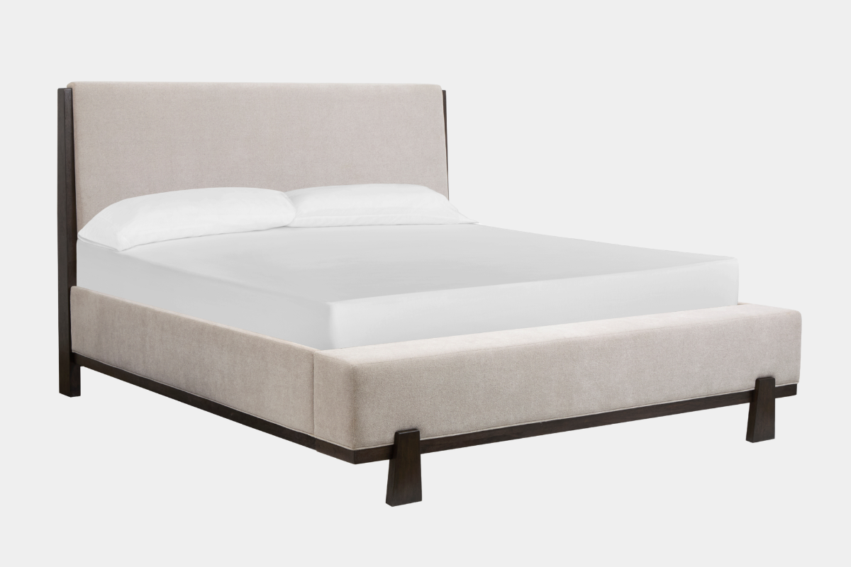 SHELBB004:Shelby Upholstered Bed, Angled