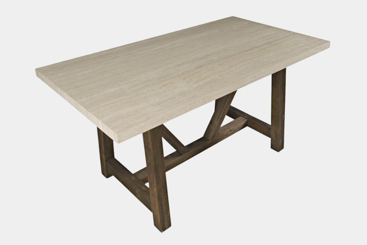 SIENNA025:Sienna Counter Height Dining Table & 4 Stools, Angled