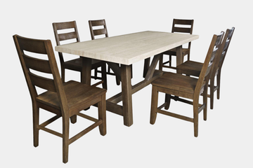 SIENNA030:Sienna Counter Height Dining Table & 6 Stools, 