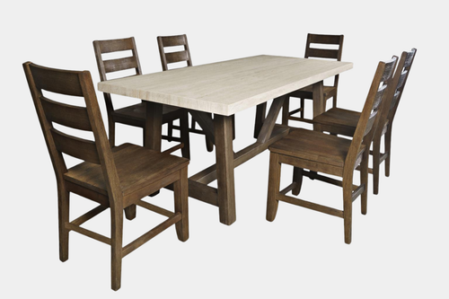SIENNA030:Sienna Counter Height Dining Table & 6 Stools, 
