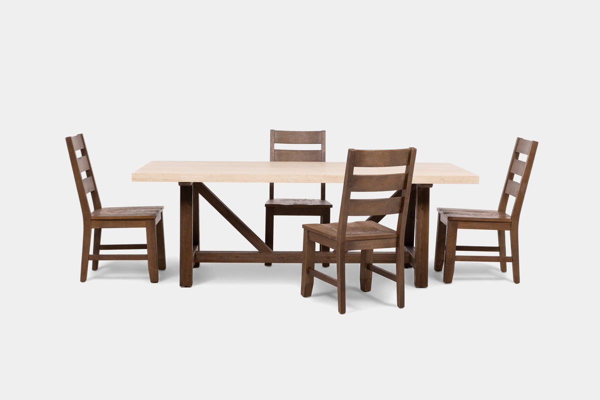 SIENNA005:Sienna Dining Table & 4 Chairs, Front