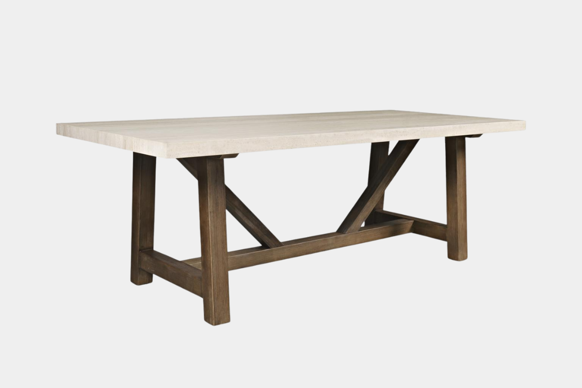 SIENNA005:Sienna Dining Table & 4 Chairs, Angled