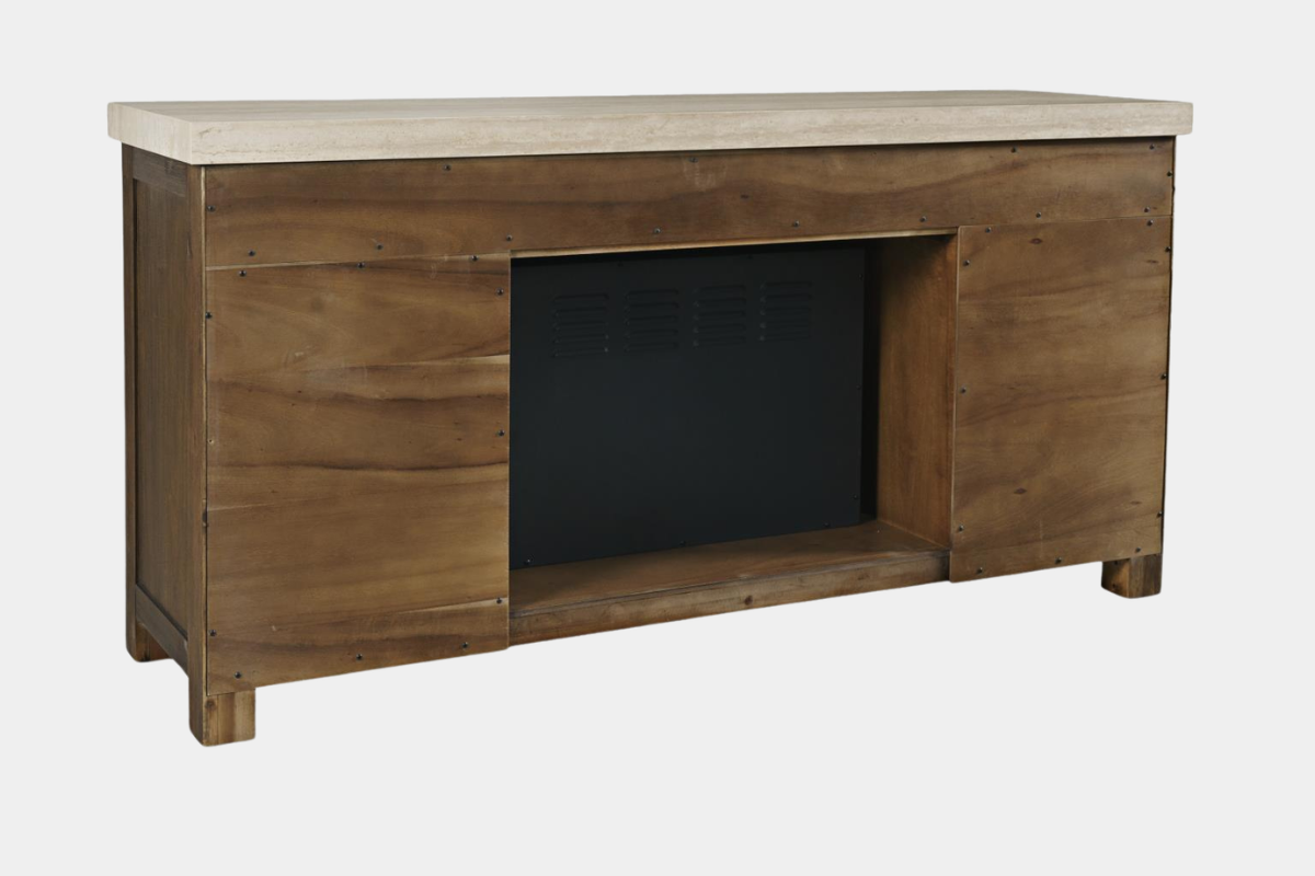 627645668:Sienna Fireplace Console, Back