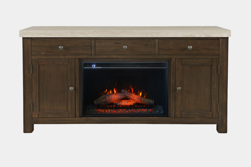 627645668:Sienna Fireplace Console, Front