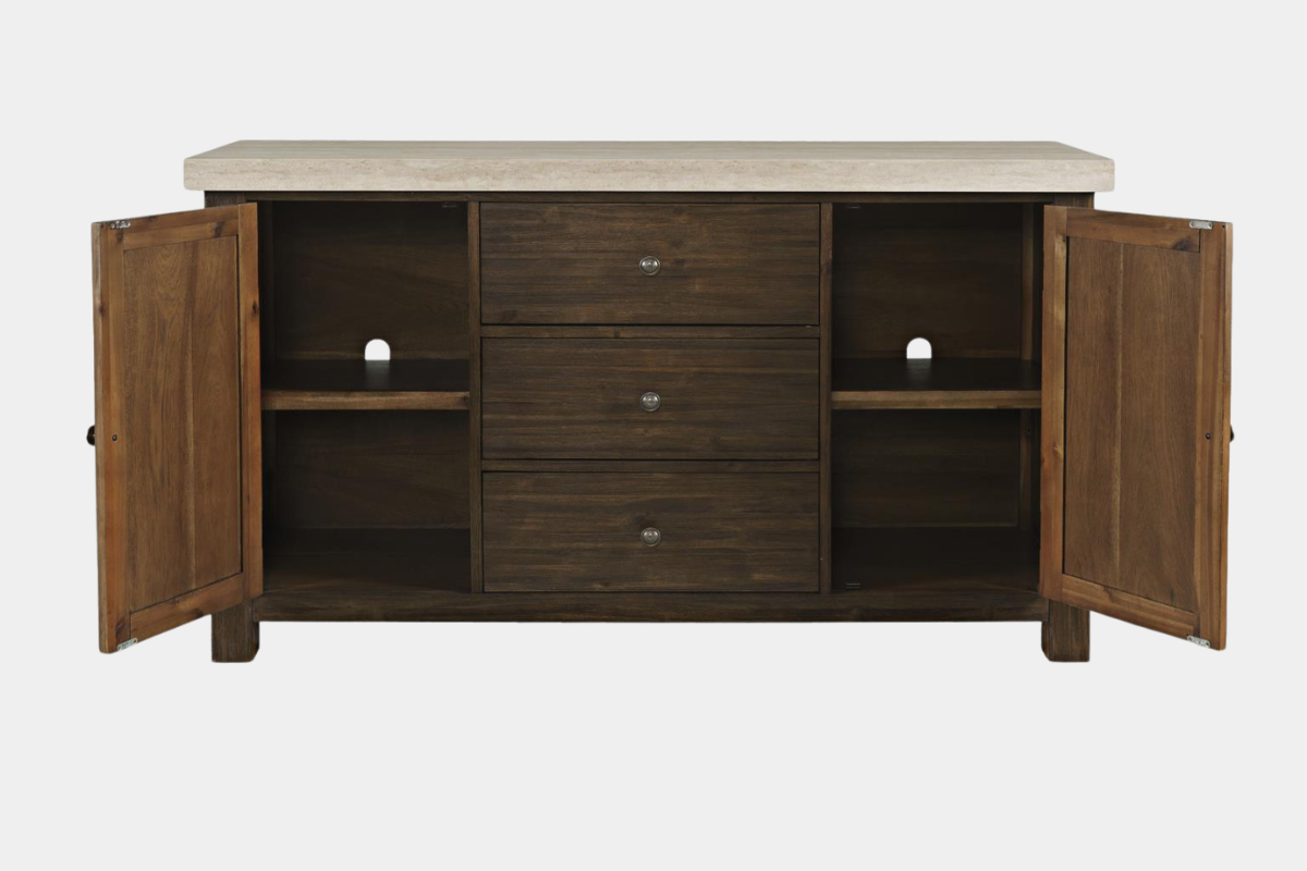 384946215:Sienna Sideboard, FrontSideOpen