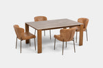 SIERRAF00:Sierrafina Dining Table & 4 Chairs, SideAngled