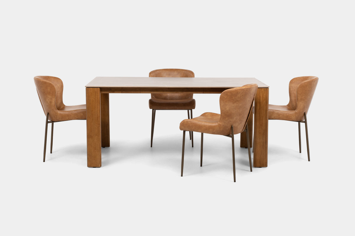 SIERRAF00:Sierrafina Dining Table & 4 Chairs, FrontSide