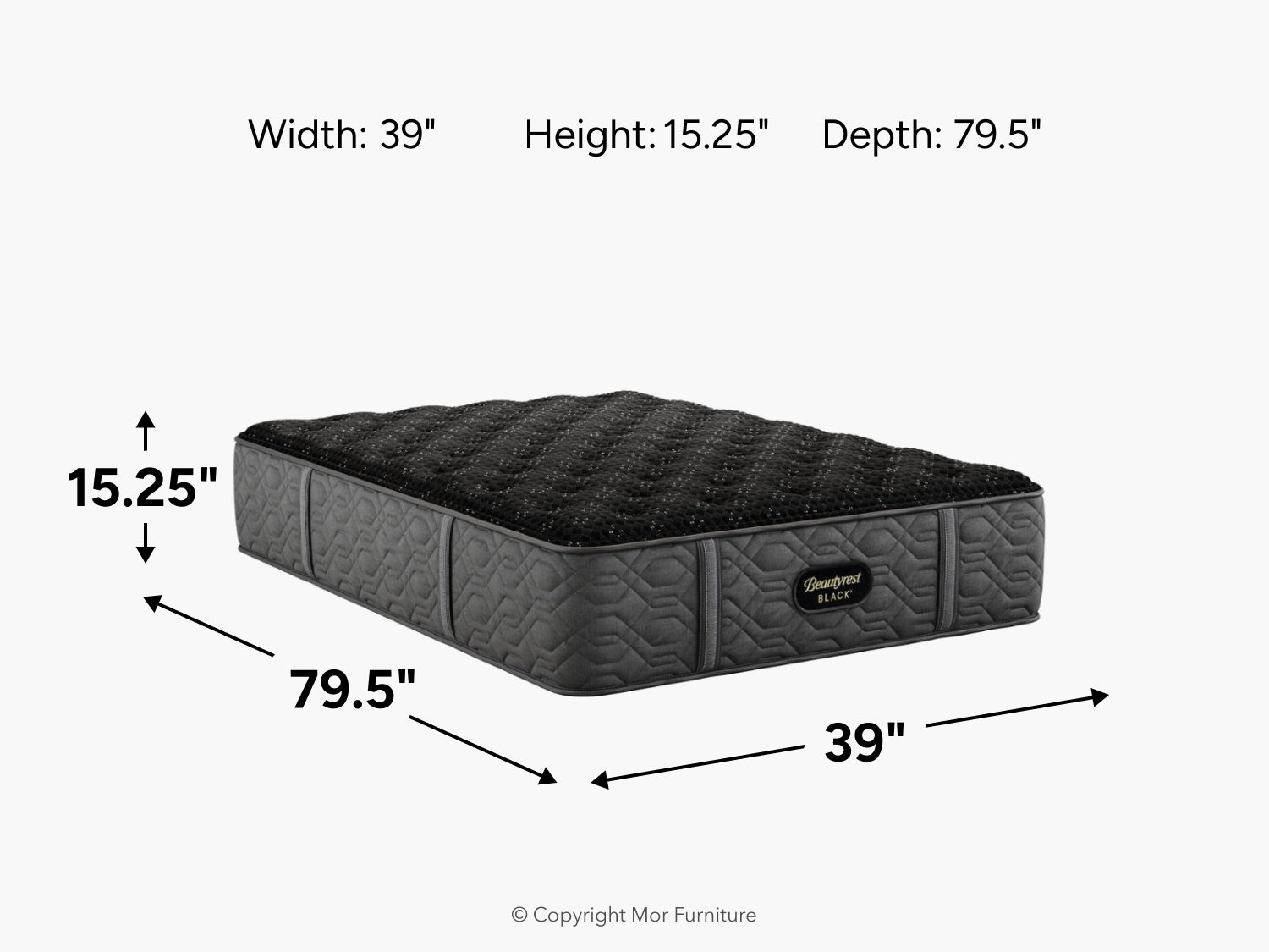 832969084:Simmons Beautyrest Black Series 3 Mattress, 