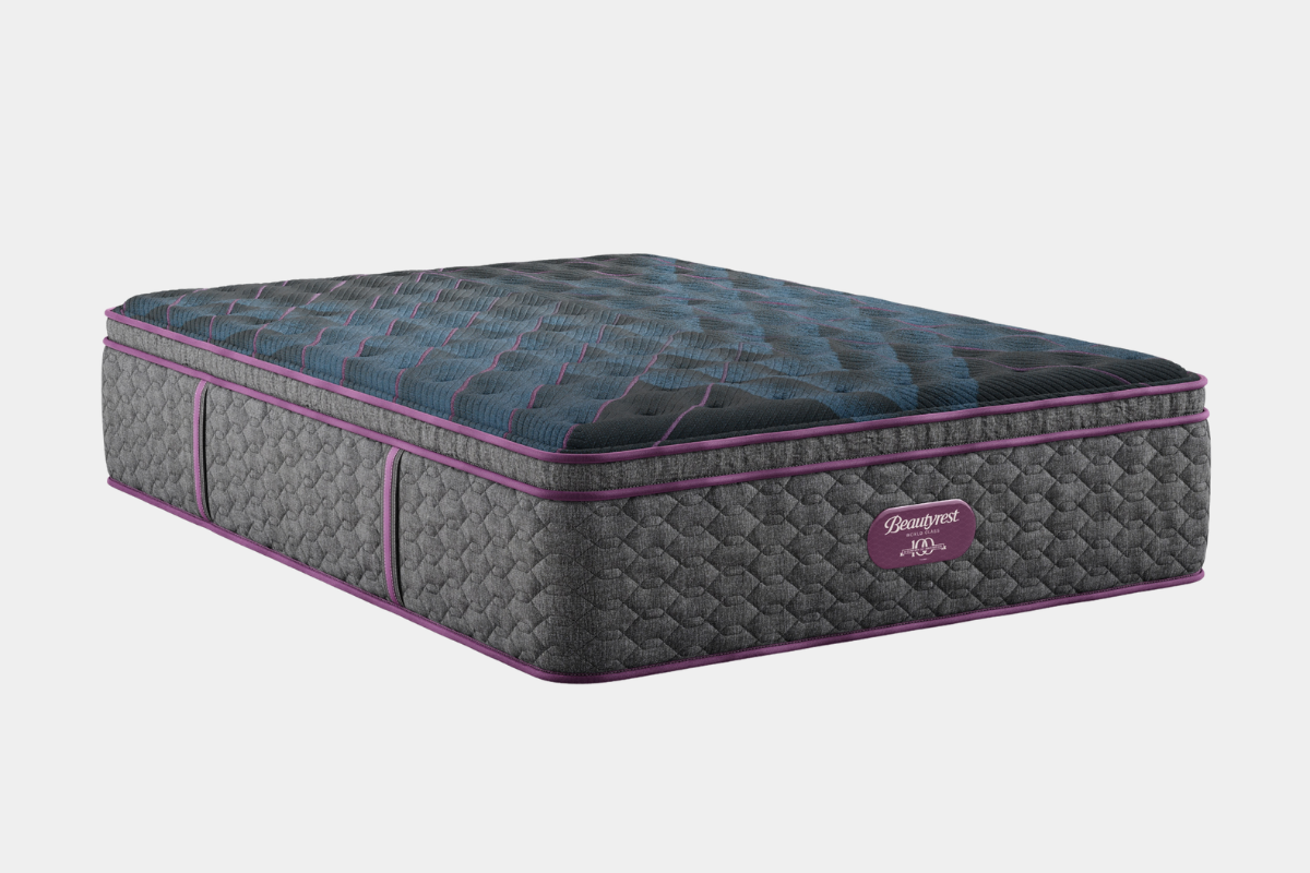 570912966:Simmons Beautyrest World Class Level 3 Pillow Top Mattress, Angled